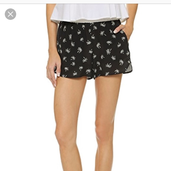 Madewell Pants - NWT Madewell Silk Palm Tree Shorts